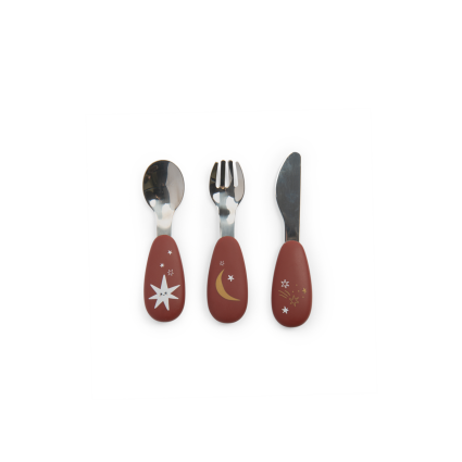 Set couverts silicone Apres la pluie Moulin Roty