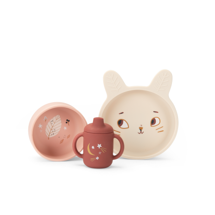 Set vaisselle silicone Apres la pluie Moulin Roty