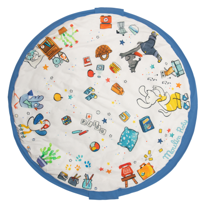 Tapis de jeu  sac de rangement Puce  Pilou Moulin Roty
