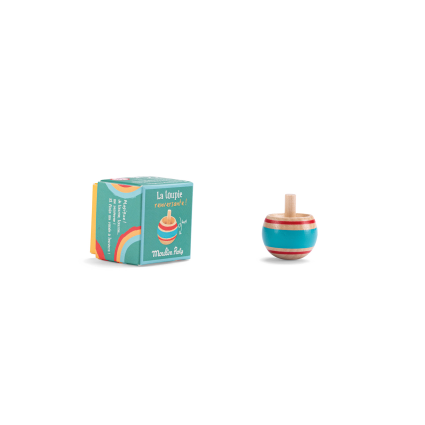 Toupie renversante bleue Les petites merveilles Moulin Roty