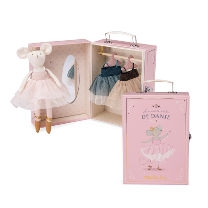 Valise a tutus souris La petite ecole de danse Moulin Roty