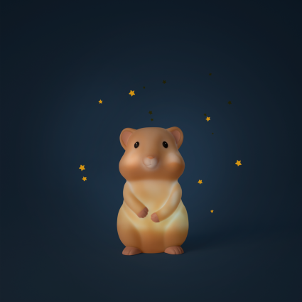 Veilleuse Hamster USB Puce  Pilou Moulin Roty