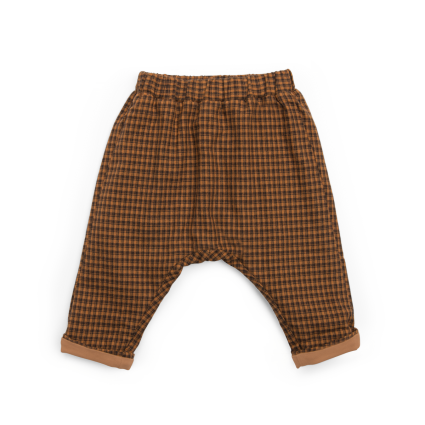 Sarouel tissu carreaux doublure jersey - Marceau