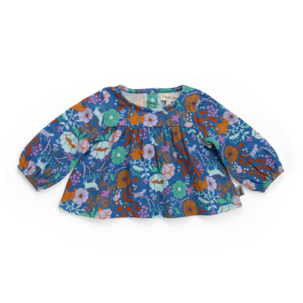 Blouse lange imprimé fleurs - Margot