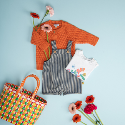 Cardigan terracotta Jungle - Nolwenn