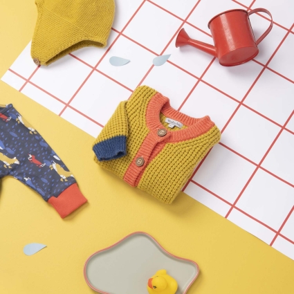 Cardigan tricolore- Karel